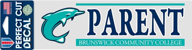 Brunswick Community College Parent 3'' x 10'' Perfect Cut Decal