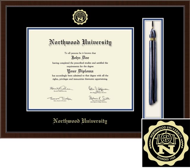 Church Hill Classics Tassel Diploma Frame. Bachelors, Masters. - ONLINE ONLY