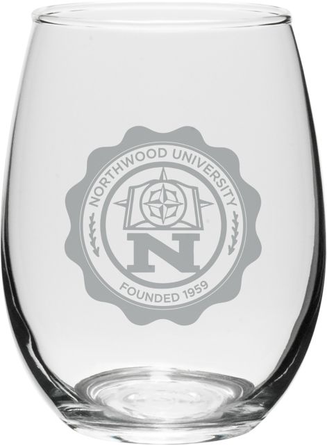 Northwood University  15 oz. Stemless Wine Glass