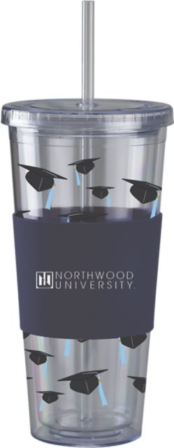 Northwood University  Acrylic Tumbler with Straw