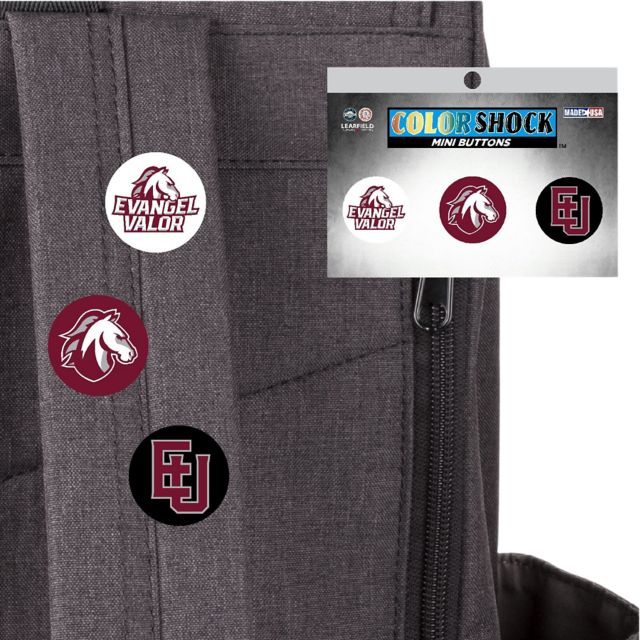 Evangel University  Crusaders Mini Button 3 Pack