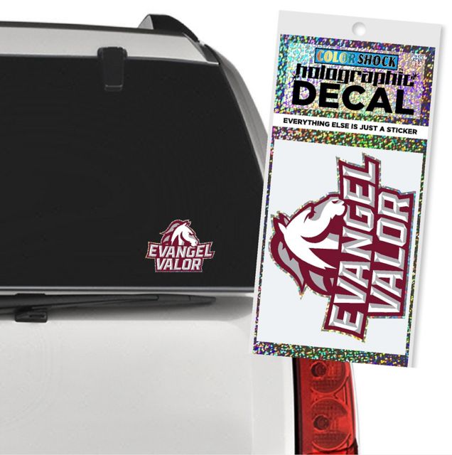 EVANGEL UNIVERSITY VALOR Holographic Decal