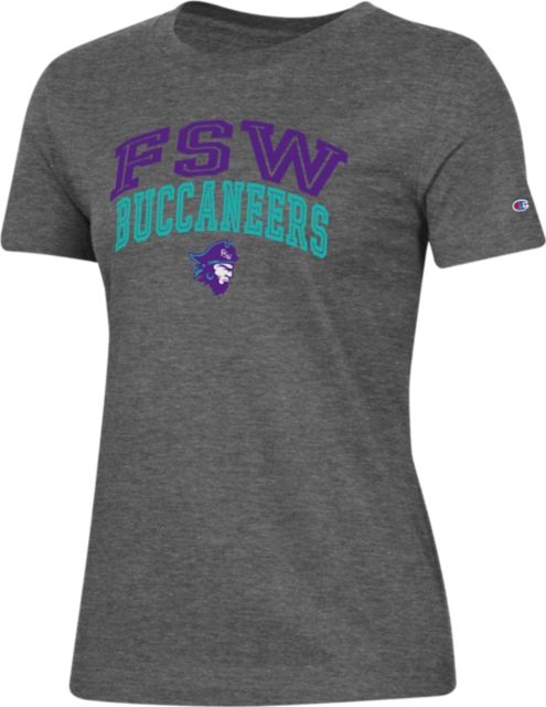 Florida Southwestern State Youth T Shirt FSW Buccaneers Baseball | Follett on Demand | Purple | Youth Medium