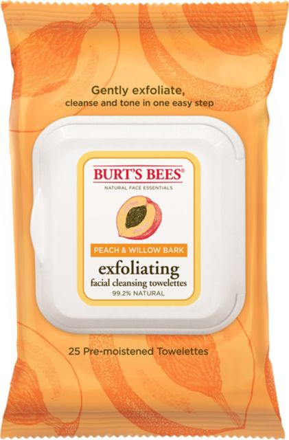 Burt’s Bees Facial Cleansing Towelettes Peach & Willow Bark 25ct