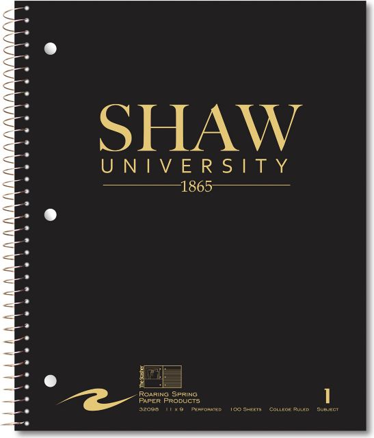 Shaw University Notebook 100-Sheet