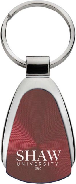 Shaw University Teardrop Keychain