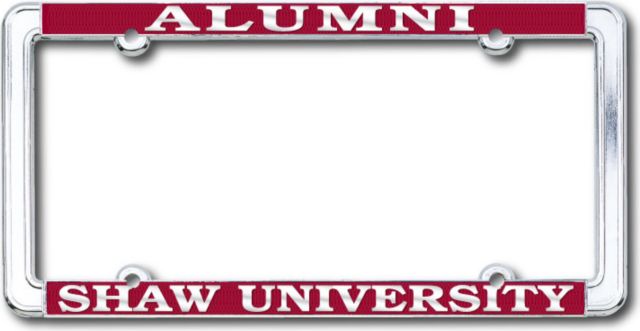 Shaw University Alumni License Plate Frame