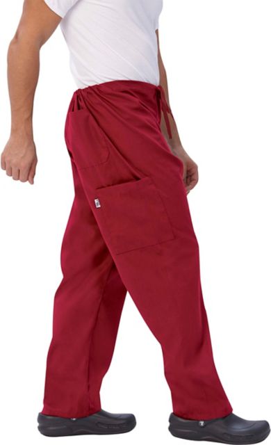 Unisex True Red Simply Soft Cargo Scrub Pant Small