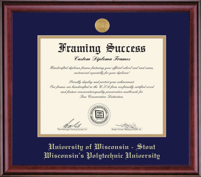 University of Wisconsin - Stout 8'' x 10'' Classic Diploma Frame