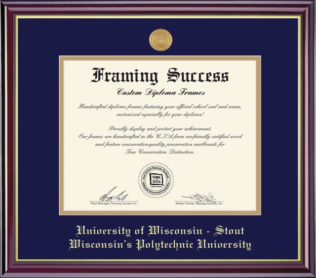 University of Wisconsin - Stout 8'' x 10'' Windsor Diploma Frame