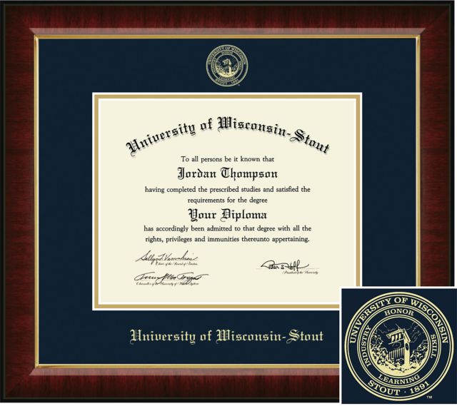 Church Hill Classics Embossed Diploma Frame. Bachelors, Masters. - ONLINE ONLY