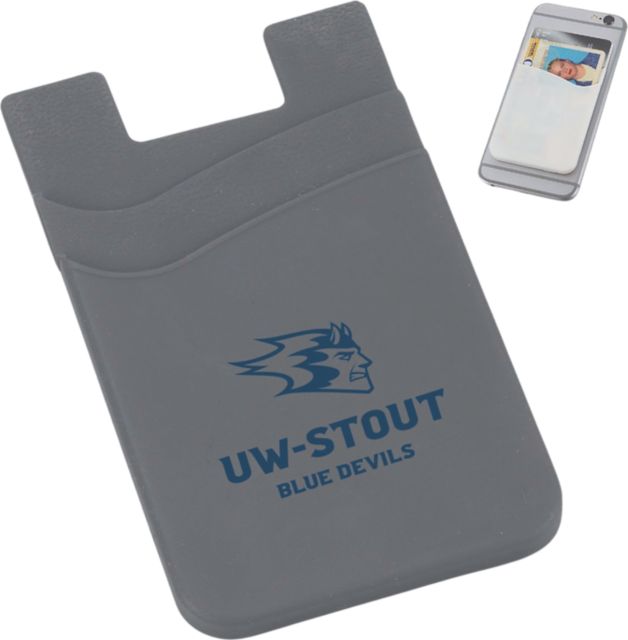 University of Wisconsin - Stout Silicone Card Wallet