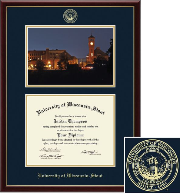 Church Hill Classics Campus Scene, 8x10, Bachelors, Masters, Diploma Frame - ONLINE ONLY