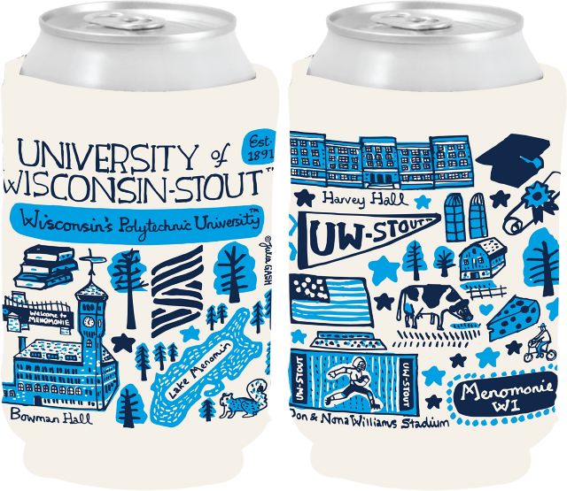 University of Wisconsin - Stout Julia Gash Can Coozie