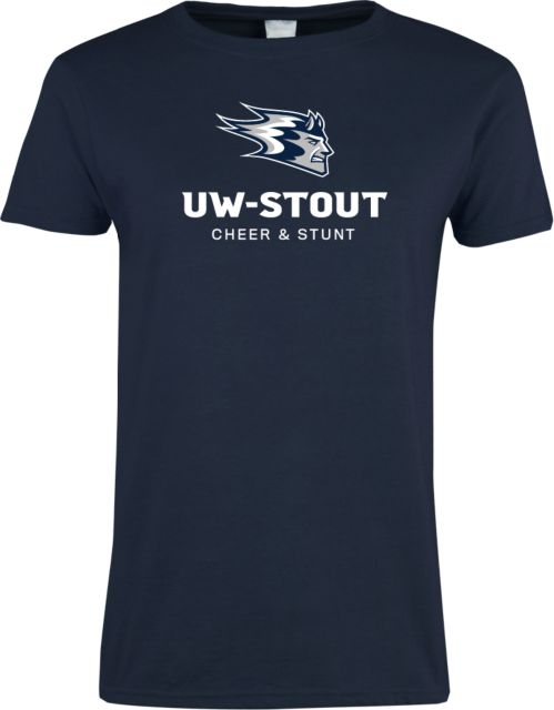University of Wisconsin - Stout Womens Short Sleeve Tee Cheer & Stunt - ONLINE ONLY