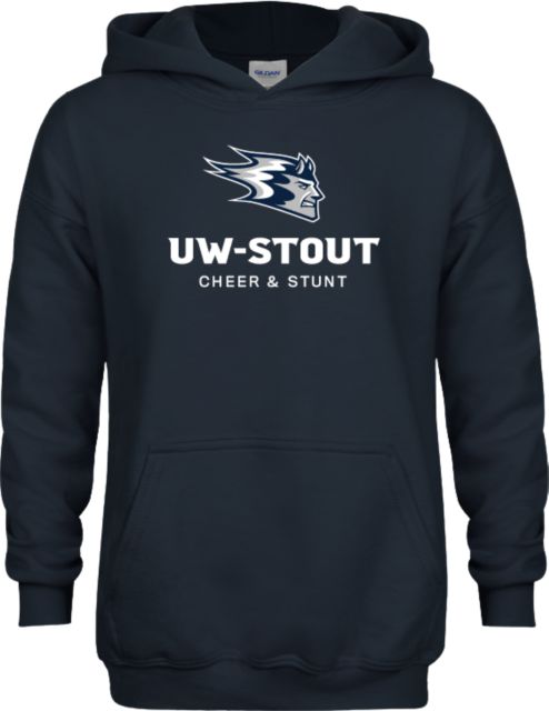 University of Wisconsin - Stout Youth Fleece Hoodie Cheer & Stunt - ONLINE ONLY