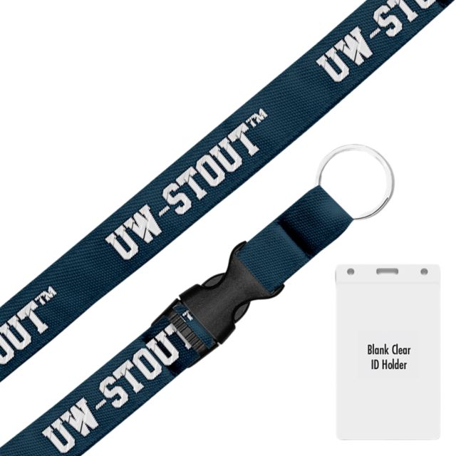University of Wisconsin - Stout 3-4'' Lanyard
