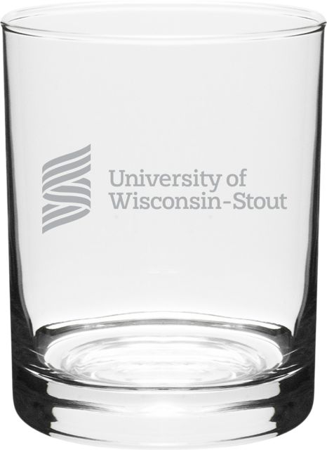 University of Wisconsin - Stout Blue Devils 16 oz. Glass