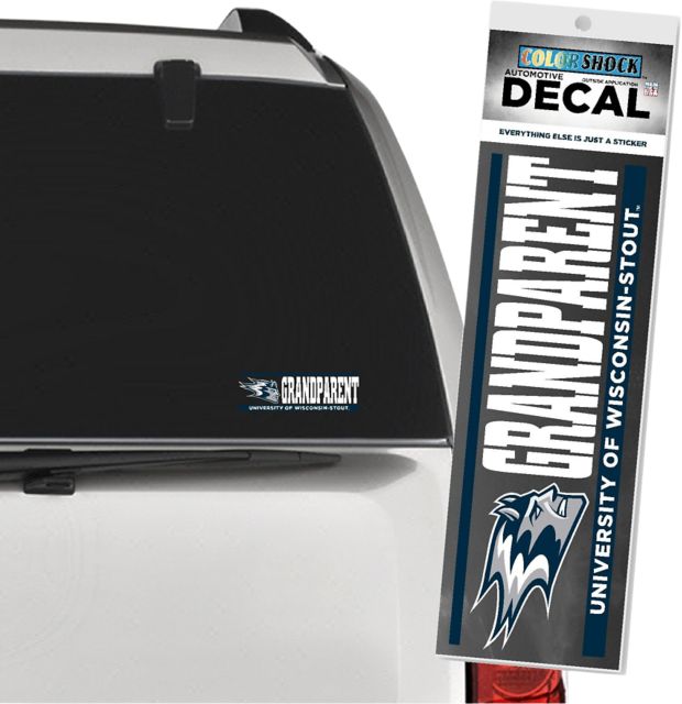 University of Wisconsin - Stout Blue Devils Grandparent Decal