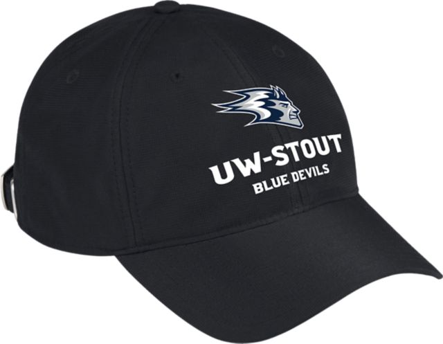 University of Wisconsin - Stout Blue Devils Adjustable Performance Slouch Cap