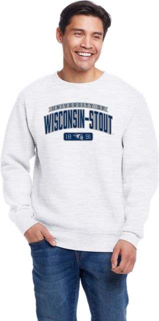 University of Wisconsin - Stout Blue Devils Peace Crewneck Sweatshirt