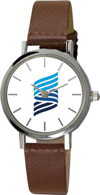 University of Wisconsin - Stout 28 mm Ladies Leather Watch