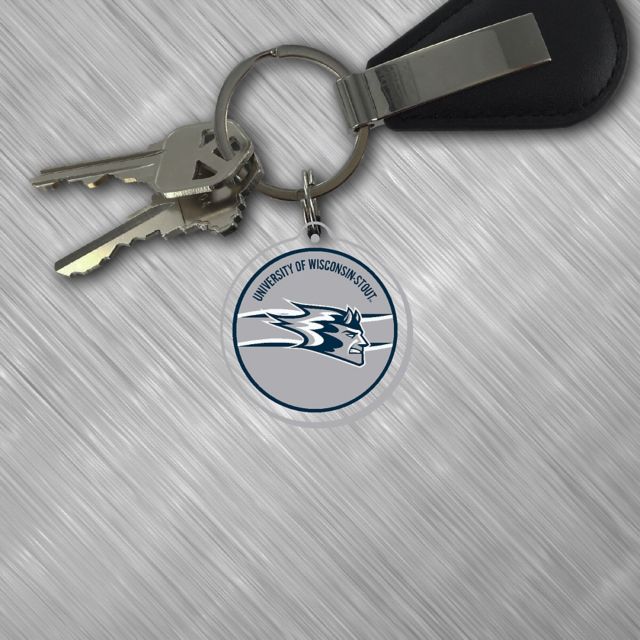 University of Wisconsin - Stout Blue Devils Laser Cut Keytag