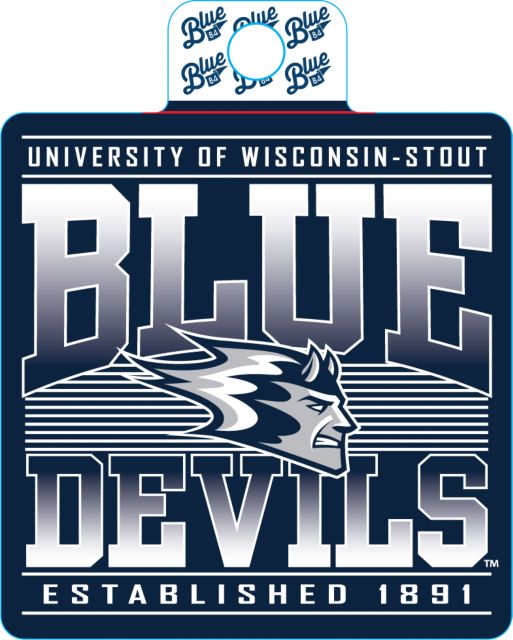 University of Wisconsin - Stout Blue Devils Full Size Sticker