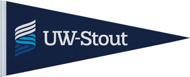 University of Wisconsin - Stout 12"X30" Full Color Pennant