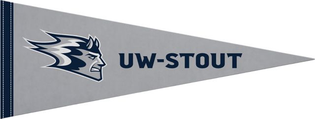 University of Wisconsin - Stout 9"X24" Full Color Pennant