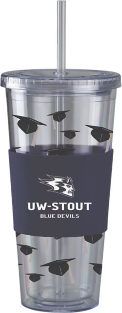 University of Wisconsin - Stout Acrylic Tumbler with Straw