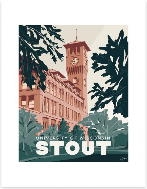 University of Wisconsin - Stout 8x10 Print