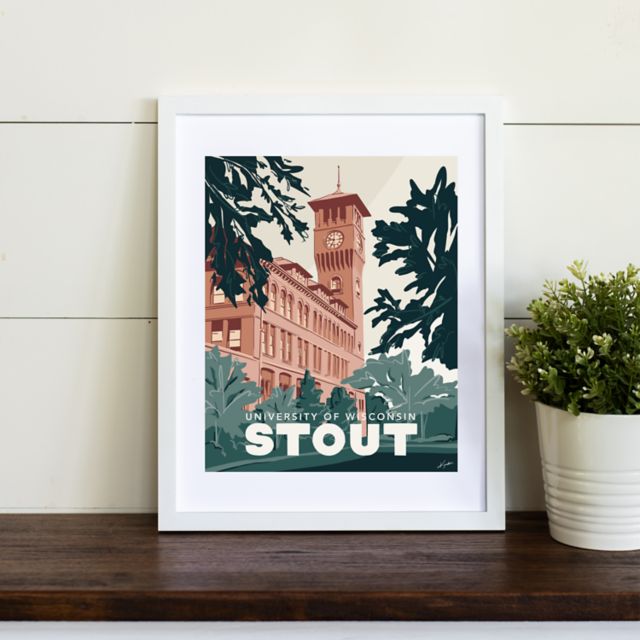 University of Wisconsin - Stout 8x10 Framed Print