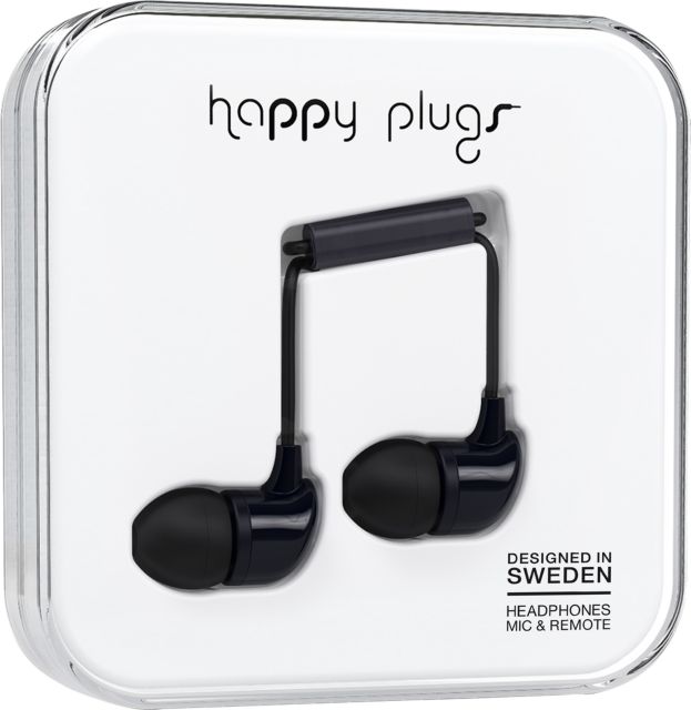 Happy Plugs In- Ear Earbuds - Black