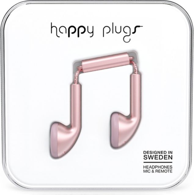 Happy Plugs Earbuds - Pink Gold