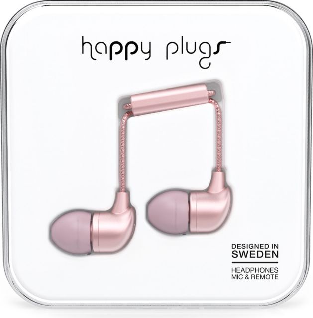 Happy Plugs In- Ear Earbuds - Pink Gold: J. Sargeant