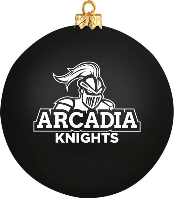 Arcadia University Bookstore Scarlet Knights Round Shatterproof Ornament