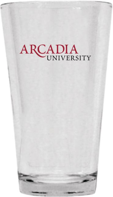 Arcadia University Bookstore 16 oz. Glass