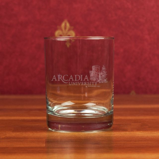 Arcadia University Bookstore 14 oz. Glass