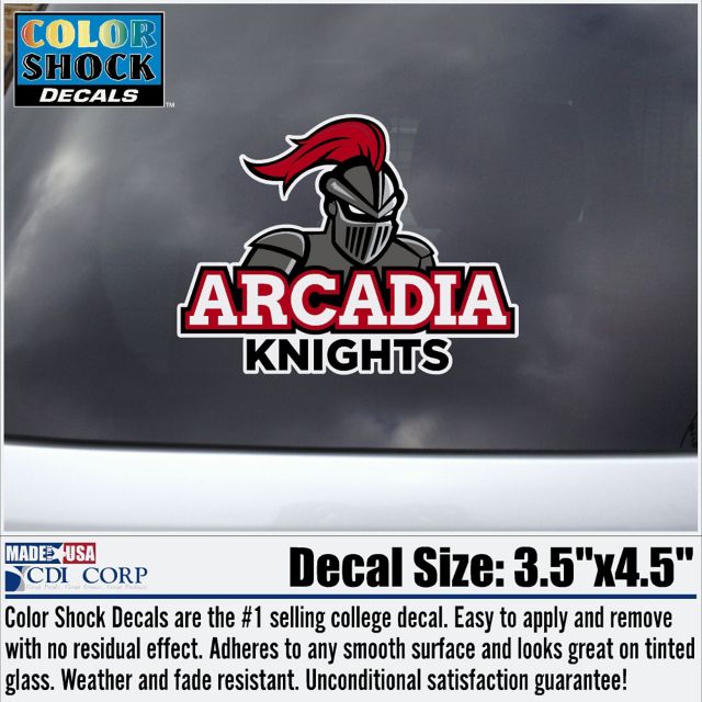 Arcadia University Bookstore Scarlet Knights Decal
