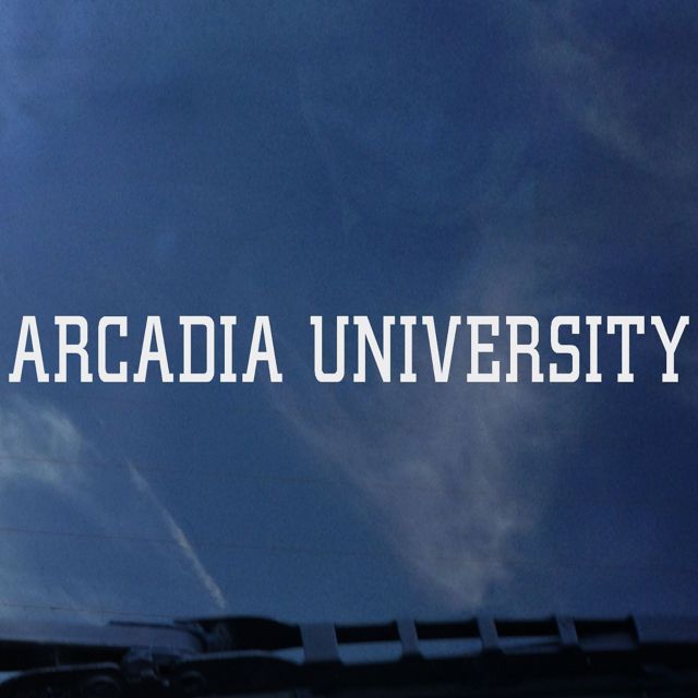 Arcadia University Bookstore Scarlet Knights Strip Decal