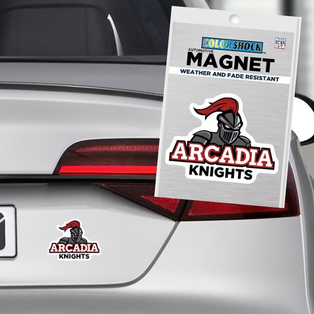 Arcadia University Bookstore Scarlet Knights 4'' x 4'' Magnet