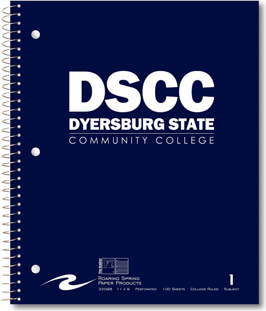 Dyersburg State Community College Notebook 100-Sheet