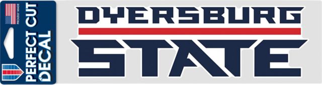Dyersburg State Community College 3'' x 10'' Perfect Cut Decal