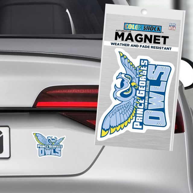 Prince George's Community College Owls 4" x 4" Magnet