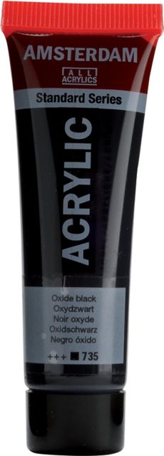 AMSTERDAM ACRYLIC COLOR STANDARD 20ML OXIDE BLACK