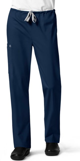 Unisex Drawstring Cargo Pant Navy LG