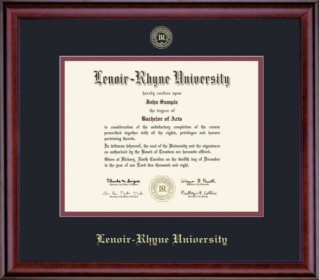 Lenoir-Rhyne University 8.5'' x 11'' Classic Diploma Frame