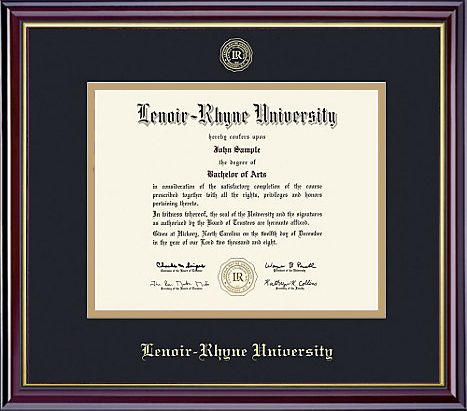 Lenoir-Rhyne University 8.5'' x 11'' Windsor Diploma Frame