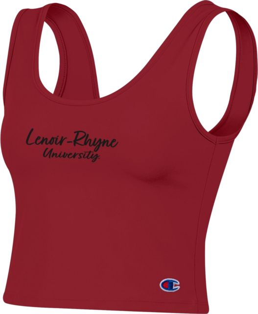 Lenoir-Rhyne University Women's Scoop Neck Crop Tank Top